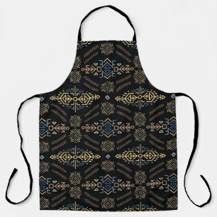 Ethnic Vintage: Hand Drawn Seamless Pattern Apron