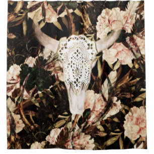 Ethnic watercolor: retro floral background.