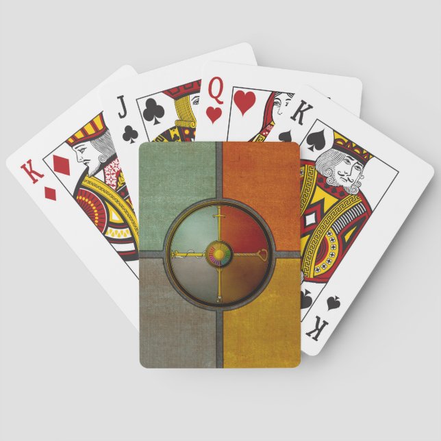 Ethnis Playing Cards: Textured Wheel Playing Cards (Back)
