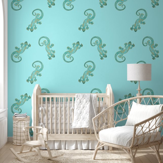 Ethno Gecko With Spirals And Dots 5 Wallpaper (Kids)