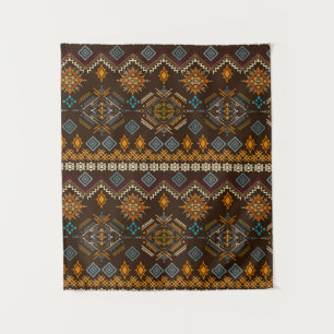 Ethno seamless pattern. Ethnic boho ornament. Trib Tapestry