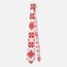 Ethno Slavic Motive Tie