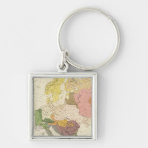 Ethnographic, Europe Keychain