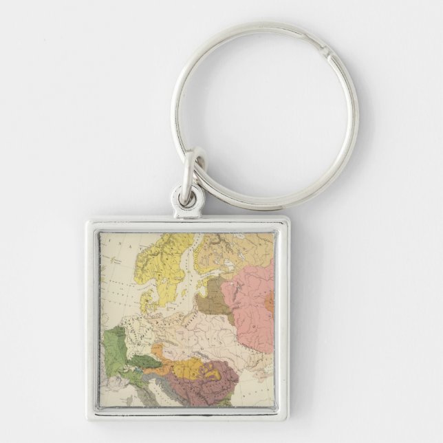 Ethnographic, Europe Keychain (Front)