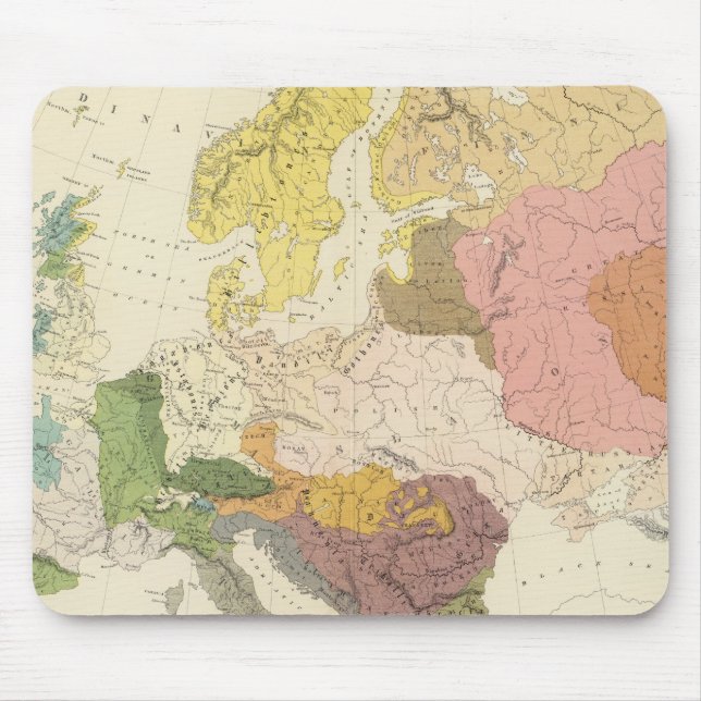 Ethnographic, Europe Mouse Pad (Front)