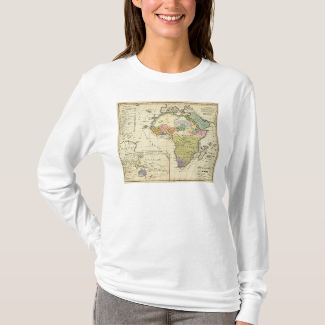 Ethnographic Map of Africa T-Shirt (Front)