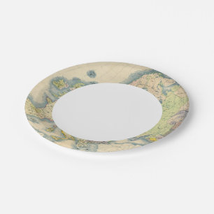 Ethnographic map of Europe Paper Plate