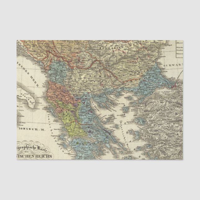 Ethnographic Map of Ottoman Empire Tissue Paper (Front)