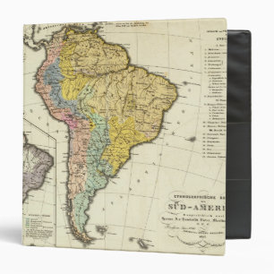 Ethnographic Map of South America Binder