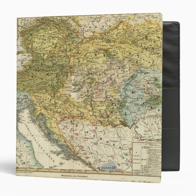Ethnography Map of Europe Binder (Front/Inside)