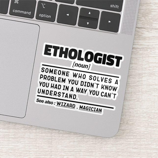 Ethologist Noun Animal Behaviour Specialist Funny (Detail)