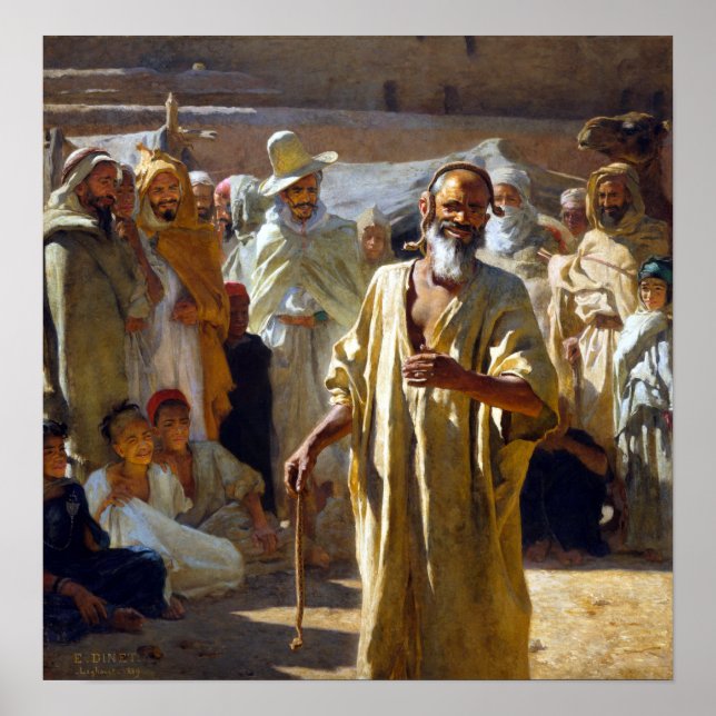 Etienne Dinet The Snake Charmer Poster (Front)