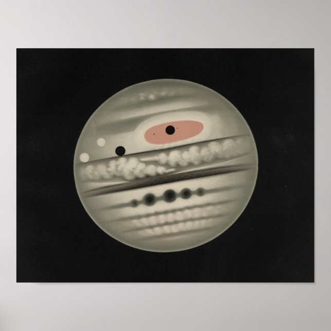 Etienne Leopold Trouvelot - The Planet Jupiter Poster (Front)