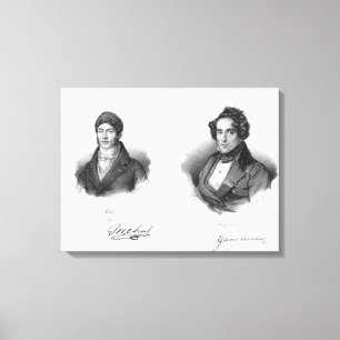 Etienne Mehul and Giacomo Meyerbeer Canvas Print
