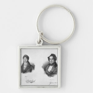 Etienne Mehul and Giacomo Meyerbeer Keychain