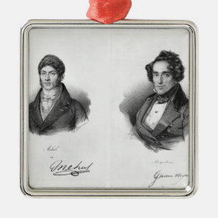 Etienne Mehul  and Giacomo Meyerbeer Metal Ornament