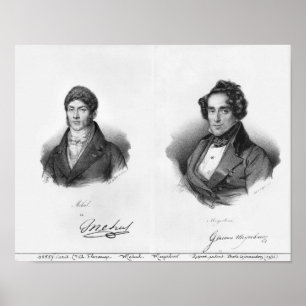 Etienne Mehul and Giacomo Meyerbeer Poster