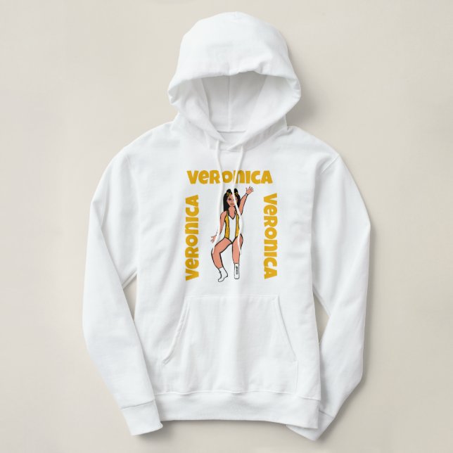 Étincelle U Sweat - shirt à capuche Jaune #2 (Design devant)