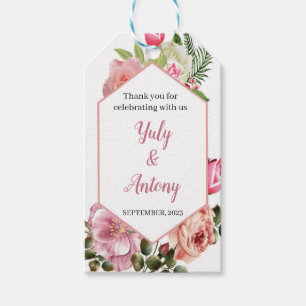Etiqueta para regalo de boda gift tags