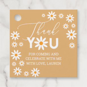 Etiquetas Para Recuerdos Daisies Thank you tags