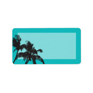 Étiquette 1,25 po x 2,75 po Adresse postale Beach Breeze Oce