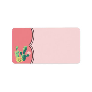 Étiquette 1,25 po x 2,75 po Adresse postale Bohemian Cactus