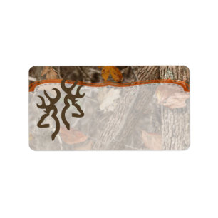 Étiquette 1,25 po x 2,75 po Adresse postale Chasse Couple Ce