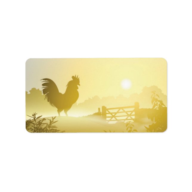 Étiquette 1,25 po x 2,75 po Adresse postale professionnelle  (Devant)