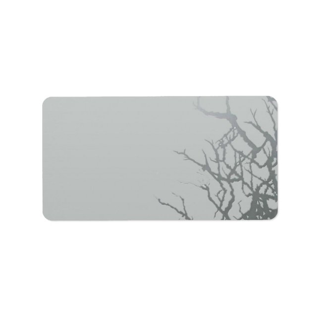 Étiquette 1,25 po x 2,75 po Adresse postale Verre dépoli fis (Devant)