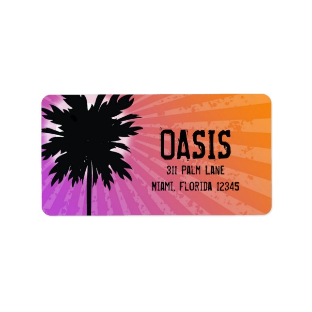 Étiquette 311 Oasis Palm Purple (Devant)
