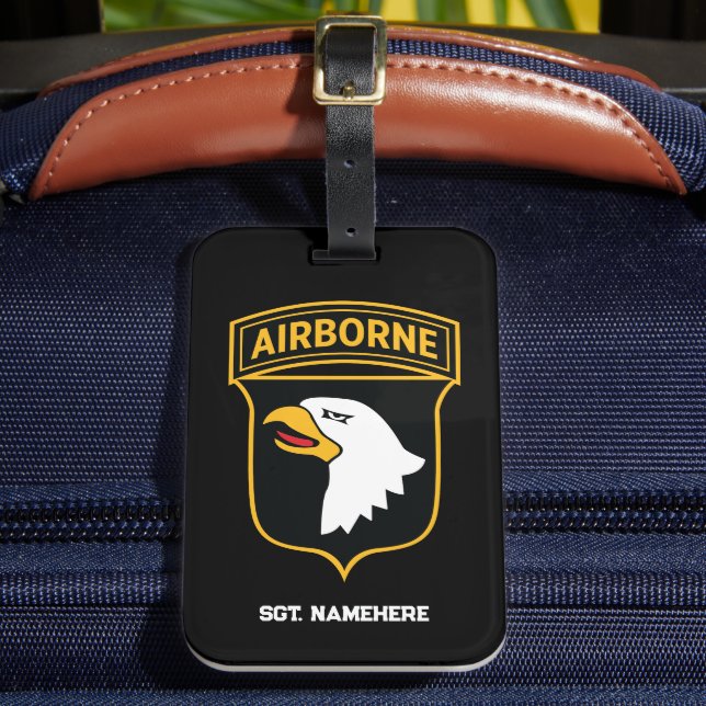 Étiquette À Bagage 101e division aéroportée personnalisable (Insitu Rectoal 2)