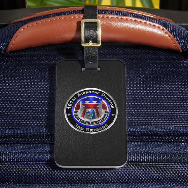 Étiquette À Bagage 101e étiquette de bagage de la division aéroportée (Insitu Rectoal 2)