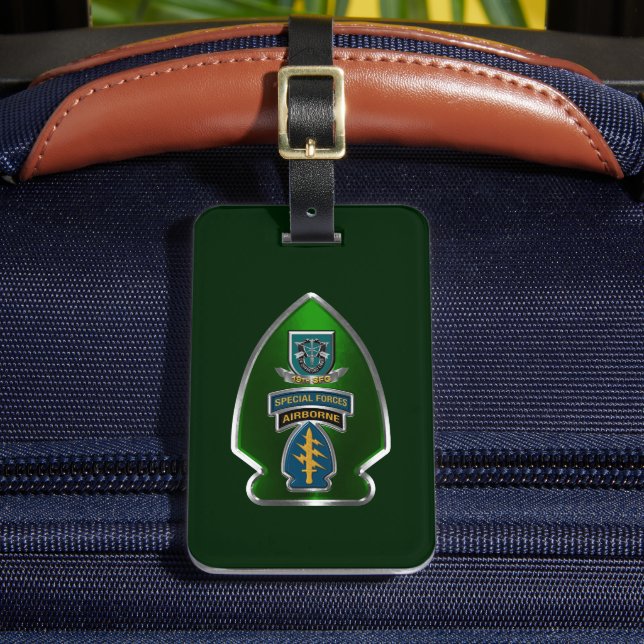 Étiquette À Bagage 19e Groupe des forces spéciales (Insitu Rectoal 2)