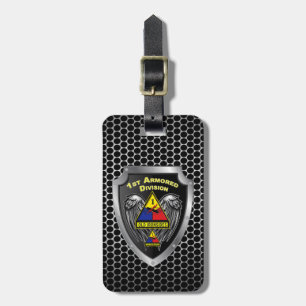 Étiquette À Bagage 1re division blindée " Vieux côtés "