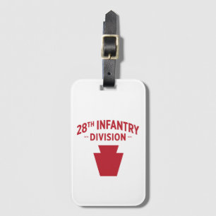 Étiquette À Bagage 28e insigne de la division d'infanterie