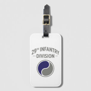 Étiquette À Bagage 29e division d'infanterie Militaire américain