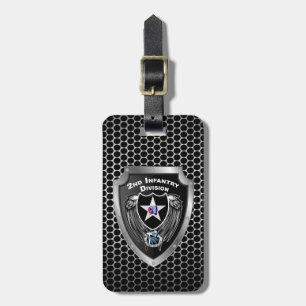 Étiquette À Bagage 2e division d'infanterie "Indianhead Division"