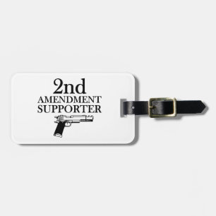 Étiquette À Bagage 2ème DÉFENSEUR d'AMENDEMENT - droites d'arme à