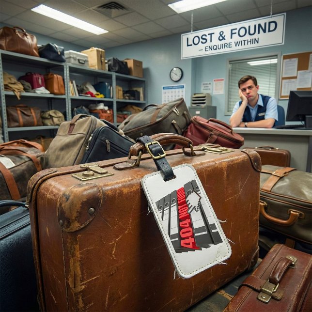 Étiquette À Bagage 404 Message d'erreur de site Web introuvable (Créateur téléchargé)