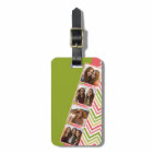 4 Photo Collage de chaux et de coraux Chevrons