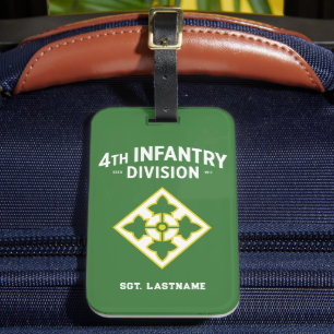 Étiquette À Bagage 4e division d'infanterie "Ivy" sur mesure