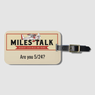 Étiquette À Bagage 5/24 étiquette de bagage de MilesTalk