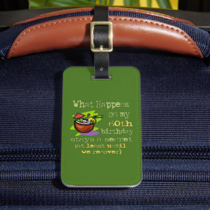 Étiquette À Bagage 60e anniversaire cadeaux de fête. Que se passe-t-i