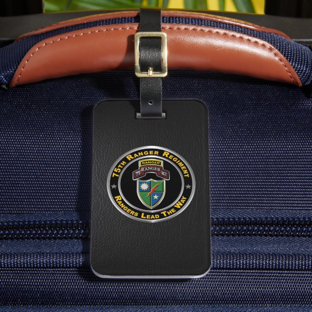 Étiquette À Bagage 75e régiment de Rangers   (Insitu Rectoal 2)