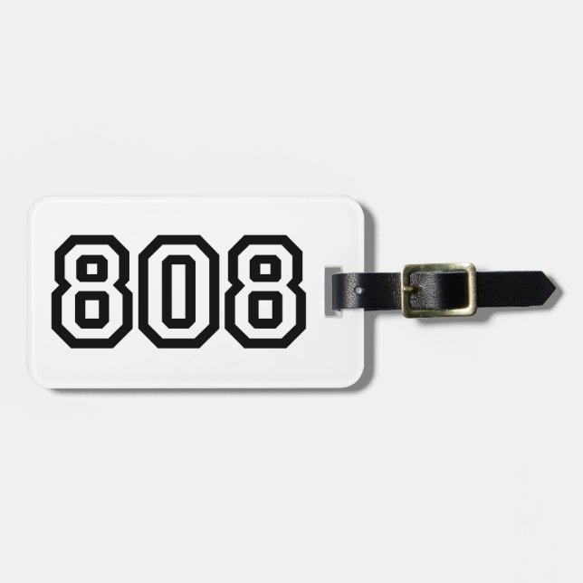 ÉTIQUETTE À BAGAGE 808 (Devant horizontal)