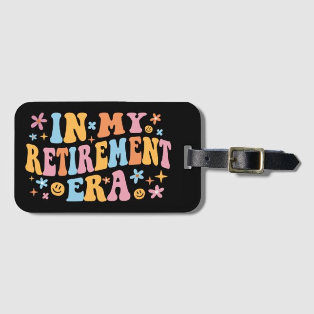 Étiquette À Bagage A L'Ère De La Retraite I (Devant Horizontal)