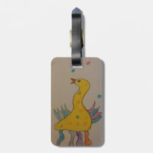 Étiquette À Bagage #ABC Art par les enfants, Canard de Pâques