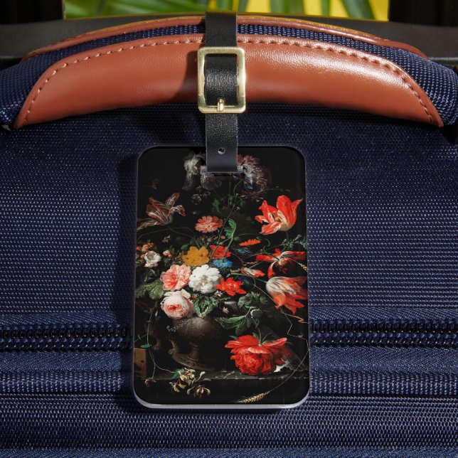 Étiquette À Bagage Abraham Mignon Le Bouquet Renversé. Floral (Insitu Rectoal 2)