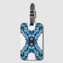 Abyss Blue Abstract Acrylic Paint Pour Fluid Art