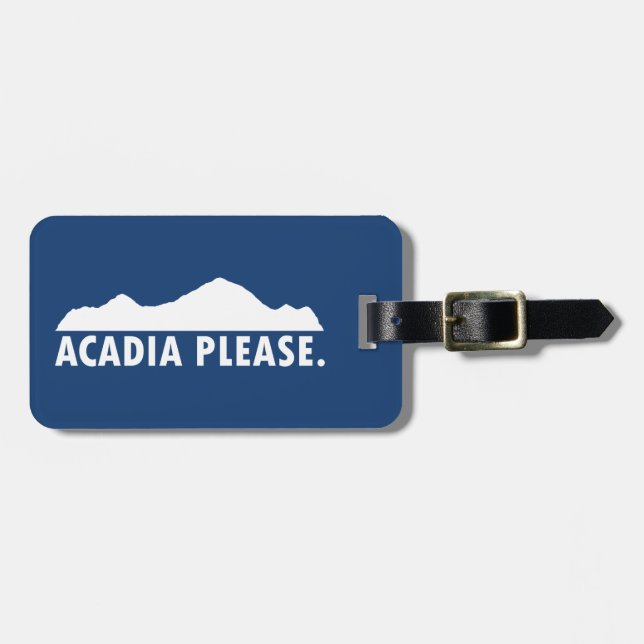 Étiquette À Bagage Acadia s'il vous plaît (Devant horizontal)